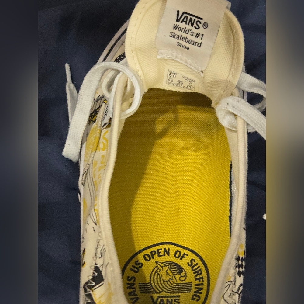 Authentic Vans Sneakers US Open of Surfing 2019 - Size Men's-6 Size Women's 7.5 - Picture 9 of 10